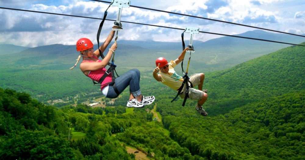 Costa Rica is known for zip-lining