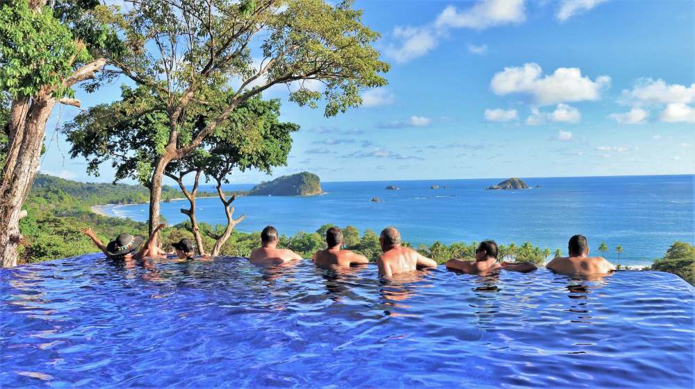 Luxury resort villa Costa Rica saltwater infinity pool