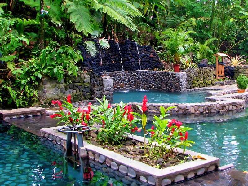 Gorgeous pools at the Eco Termales Hot Springs upscale resort