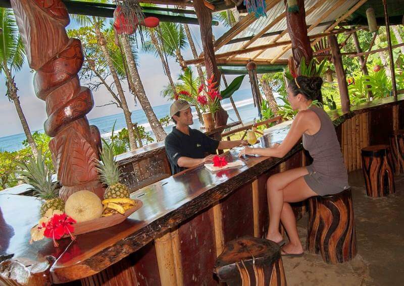 La Leona Eco Lodge surrounded by a tropical rainforest on the Osa Peninsula