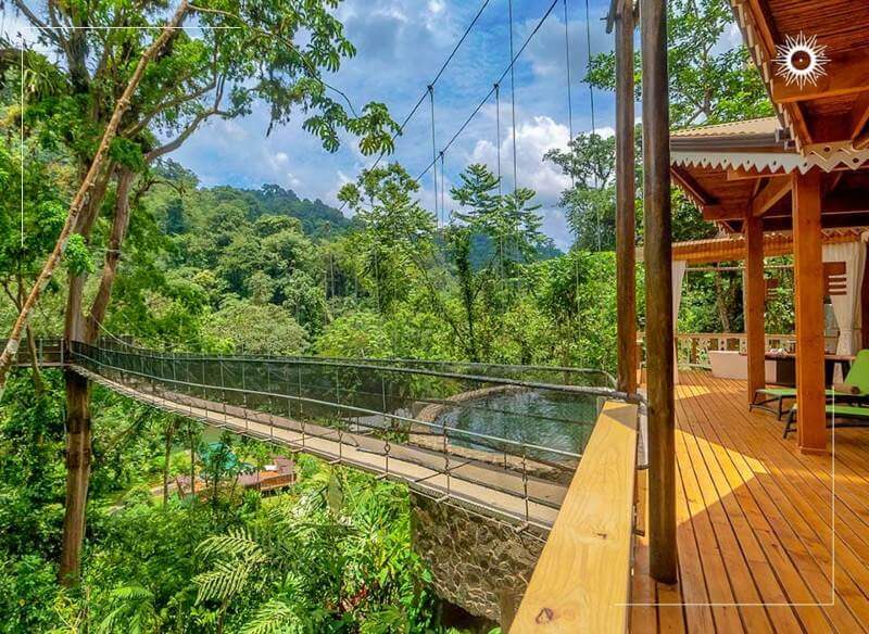 Pacuare Lodge located in Costa Rica forest near Caribbean Coast