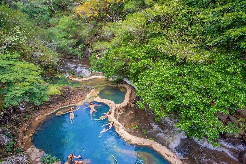 Natural pools at the Rio Negro Hot Springs