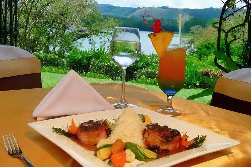 Traditional Costa Rica food with white rice