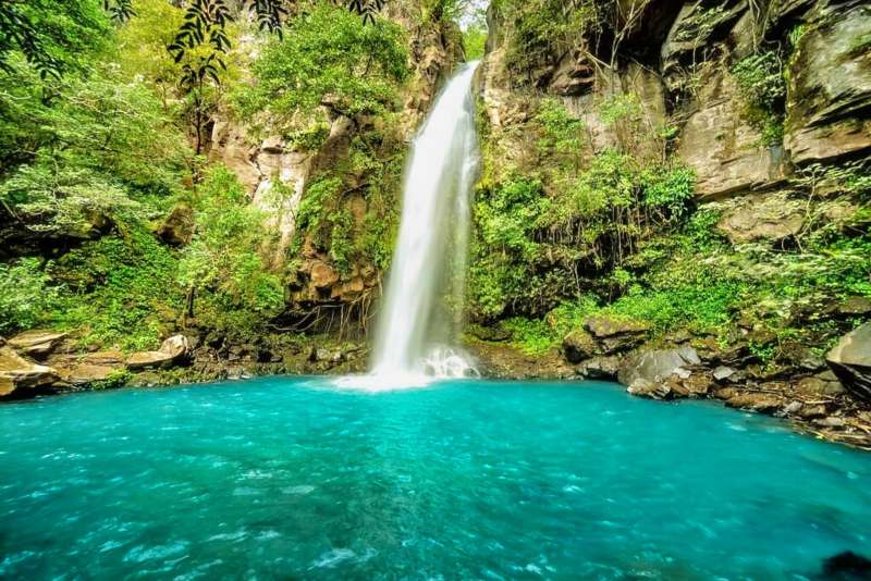 One of the many waterfalls inside Rincón de la Vieja National Park