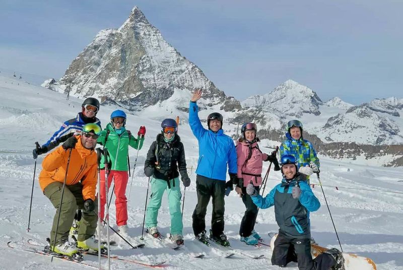 skiing in Switzerland group trip ideas