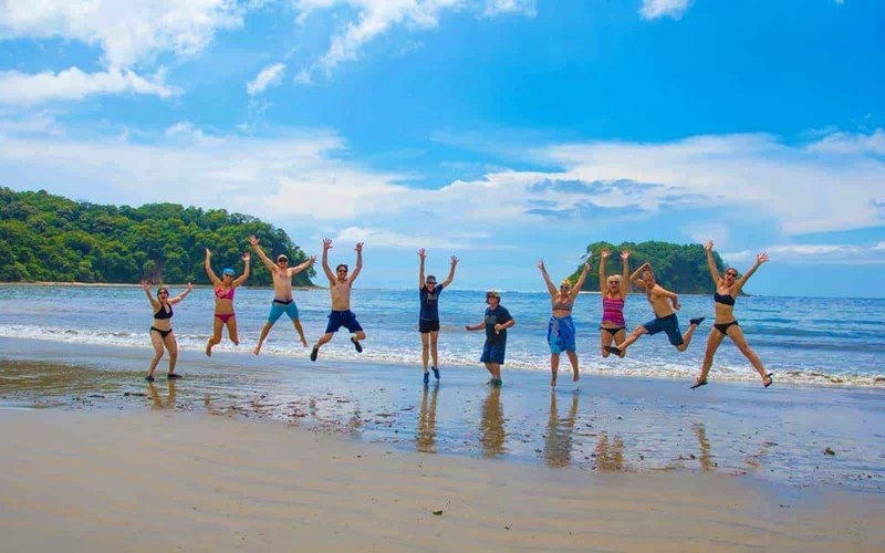 Guests enjoying a holiday at a vacation rental property