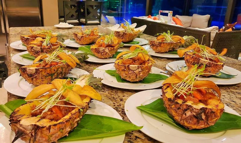 Renting a vacation rental property with chef prepared dishes